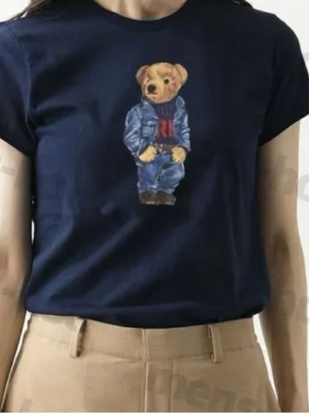 Polo by Ralph Lauren Black Tee with Polo Bear Graphic